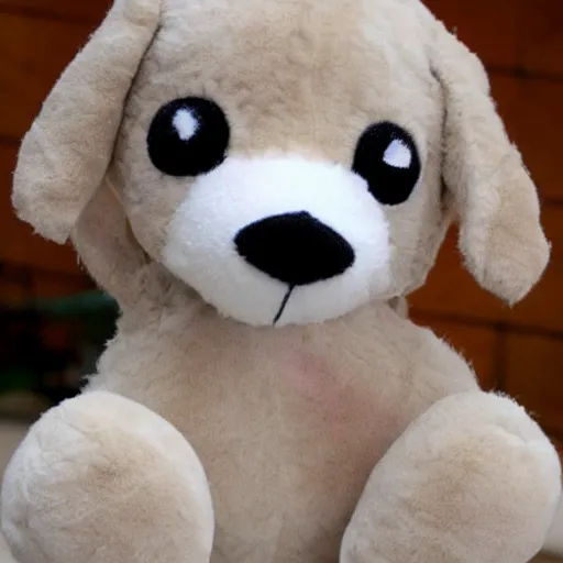 Prompt: puppy stuffed animal