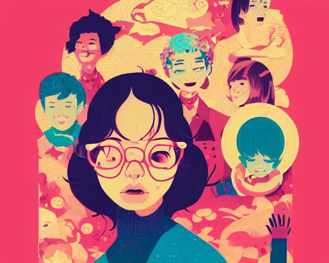 Prompt: the joy of life, a vector based illustration, by sachin teng and loish, vibrant, vector art, award winning, stunning, trending on art station, highly detailed