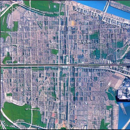 Image similar to New York City, google earth satellite image