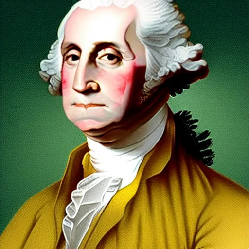 Prompt: Modern art of George Washington