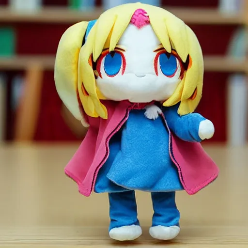 Image similar to cute fumo plush of a tiny girl with incredible ambitions