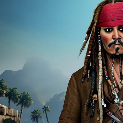 Image similar to jack sparrow gta 5 cover art