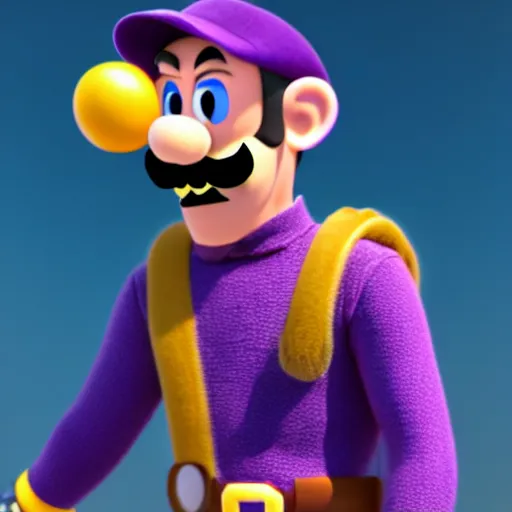 Image similar to ryan reynolds as waluigi, highly detailed, extremely high quality, hd, 4 k, 8 k, canon 3 0 0 mm, professional photographer, 4 0 mp, lifelike, top - rated, award winning, realistic, detailed lighting, detailed shadows, sharp, no blur, edited, corrected, trending