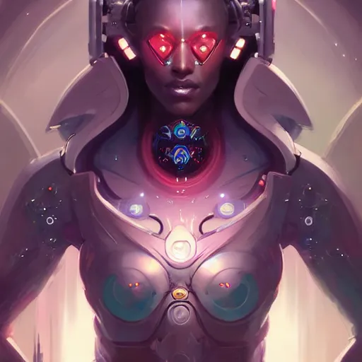 Image similar to a portrait of a beautiful cybernetic celestial, cyberpunk concept art by pete mohrbacher and wlop and artgerm and josan gonzales, digital art, highly detailed, intricate, sci-fi, sharp focus, Trending on Artstation HQ, deviantart, unreal engine 5, 4K UHD image