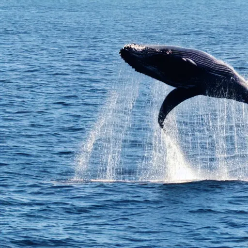 Prompt: whale flying over fishing village