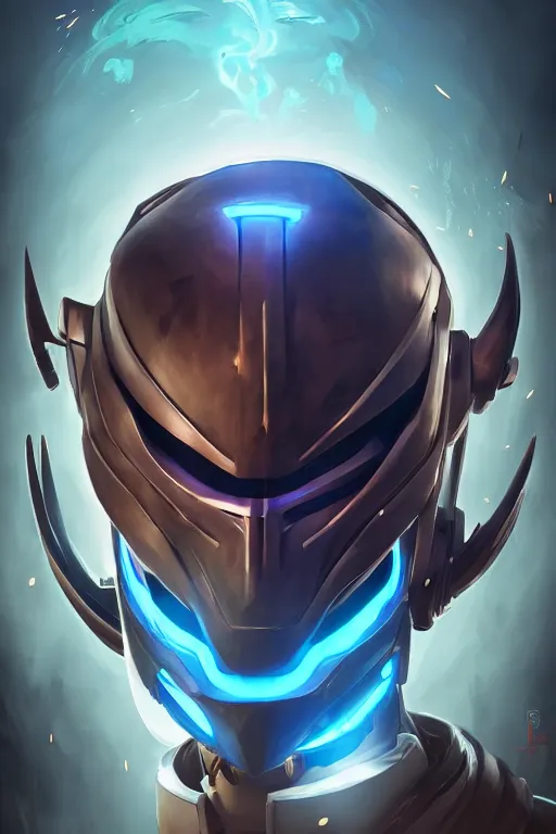 Image similar to epic mask helmet robot ninja portrait stylized as fornite style game design fanart by concept artist gervasio canda, behance hd by jesper ejsing, by rhads, makoto shinkai and lois van baarle, ilya kuvshinov, rossdraws global illumination radiating a glowing aura global illumination ray tracing hdr render in unreal engine 5