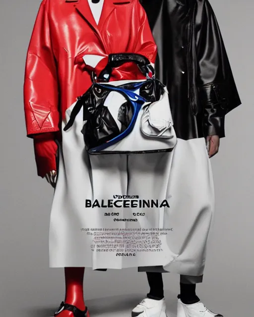 Image similar to leaked screenshot of Balenciaga's 2033 campaign