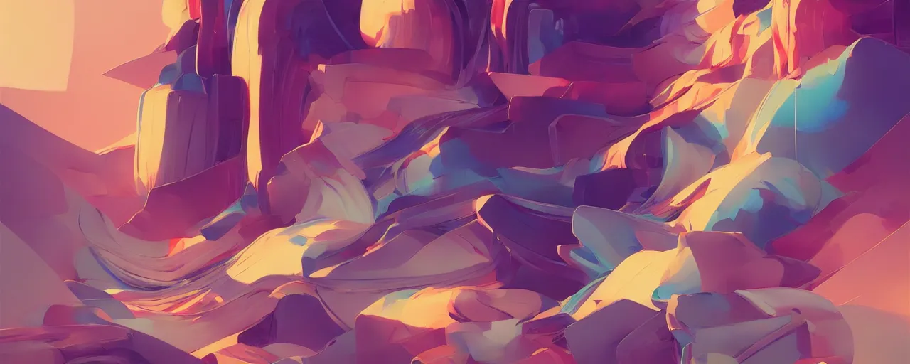 Image similar to a typographic painting of words and letters, by Makoto Shinkai, by Artgerm, by beeple, Jesper Ejsing, by RHADS, by Makoto Shinkai, by Lois van baarle, by ilya kuvshinov, abstract, words, Highly Detailed