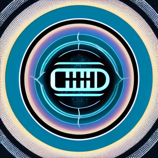 Prompt: HD, logo of the intergalactic civilization of Utopia, in the style of futuristic artist