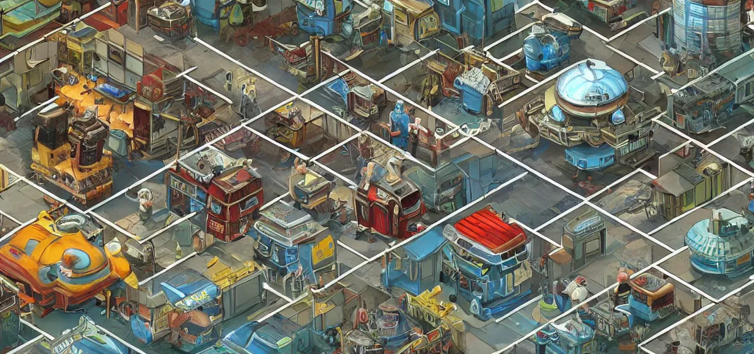 Prompt: Isometric gameplay of Fallout China