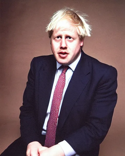 Image similar to a 1 9 9 0 s portrait of boris johnson