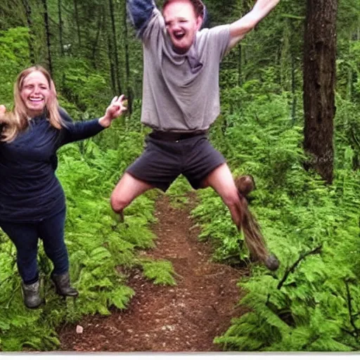 Image similar to funniest and happiest picture in the forest