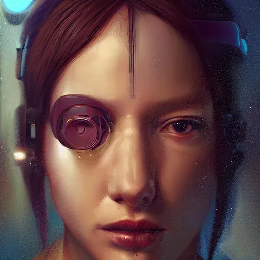 Prompt: cyberpunk portrait photprealism ultradetailed digital art, irina french, heraldo ortega, mandy jurgens, golden ratio, art canvas, award winning, masterpiece trending on artstation 8 k 1 5 0 mpx