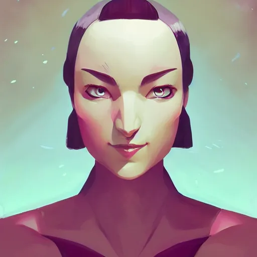 Image similar to face icon stylized minimalist megan man x, loftis, cory behance hd by jesper ejsing, by rhads, makoto shinkai and lois van baarle, ilya kuvshinov, rossdraws global illumination