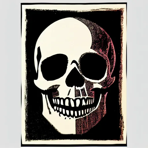 Prompt: punk skull, solo. by shepard fairey