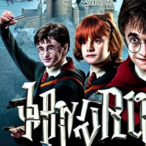 Image similar to harry potter but with guns