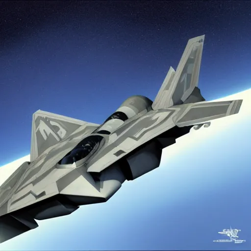 Image similar to f 2 2 fighter jet as star wars cocncept art ralph mcquarrie