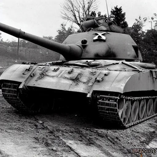 Image similar to panzer detruit par un t - 3 4