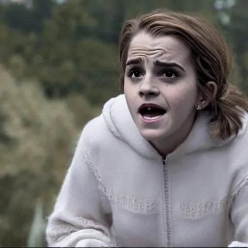 Prompt: emma watson as inflated aunt marge