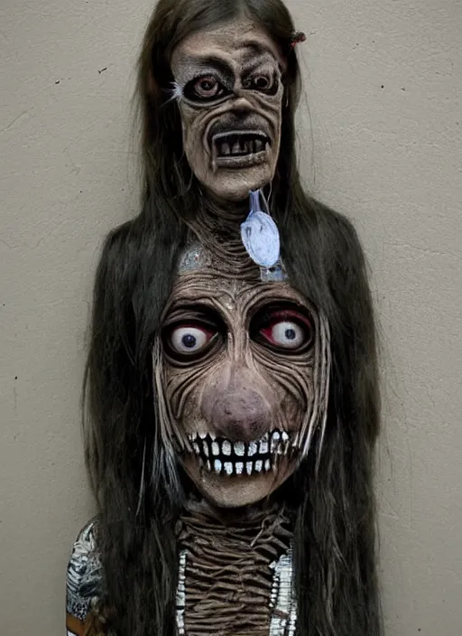 Image similar to creepy mummy shaman by mothmeister