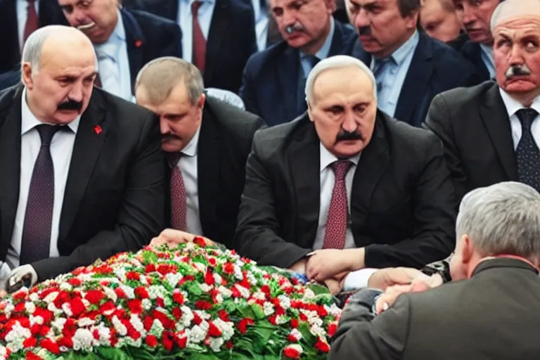 Prompt: moment about lukashenko's death