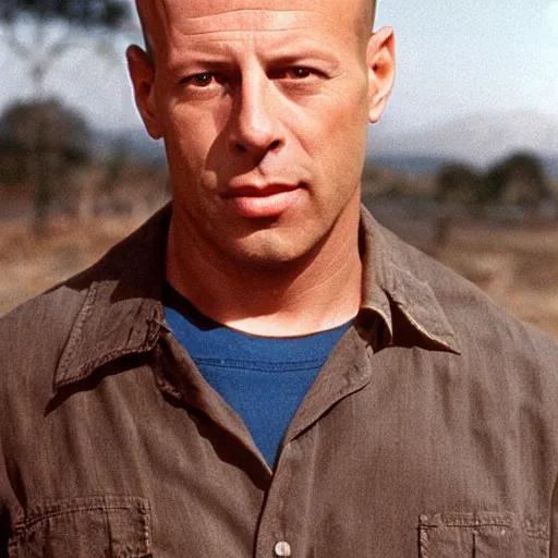 Prompt: young bruce willis as sam wheat in the film ghost