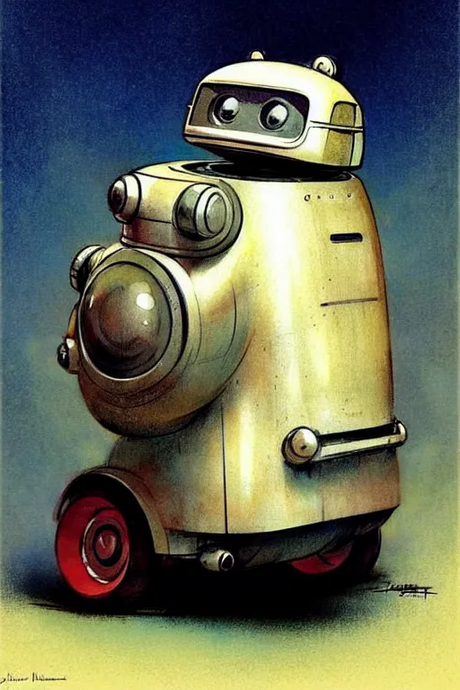 Image similar to ( ( ( ( ( 1 9 5 0 s retro future android robot fat robot hamster wagon. muted colors., ) ) ) ) ) by jean - baptiste monge,!!!!!!!!!!!!!!!!!!!!!!!!!