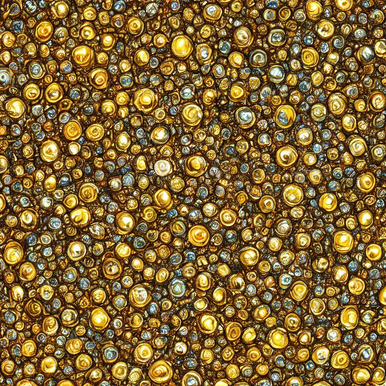 Image similar to a beautiful picture of all that glitters is not gold, highly detailed, visual art, 8 k resolution