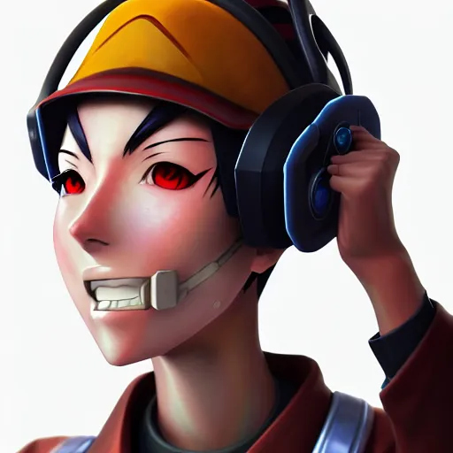 Prompt: beautiful anime style digital painting portrait of engineer woman from team fortress 2 by valve, 4 k, 8 k, hd, high resolution, highly detailed, intricate detail, ultra realistic faces, digital art, trending on artstation, team fortress 2