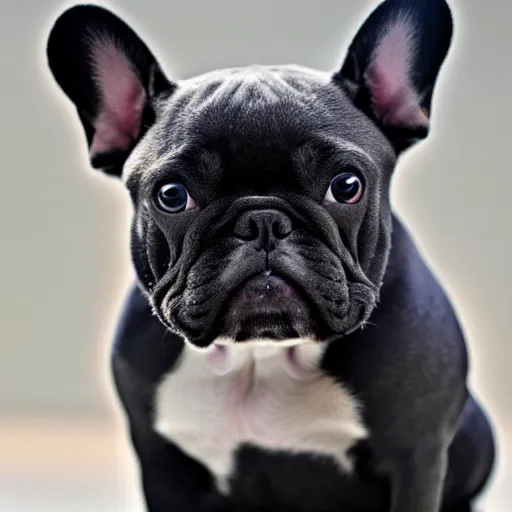 Prompt: a chinese french bulldog