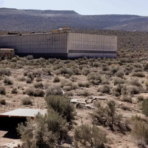 Image similar to an abandoned and destroyed black mesa research facility
