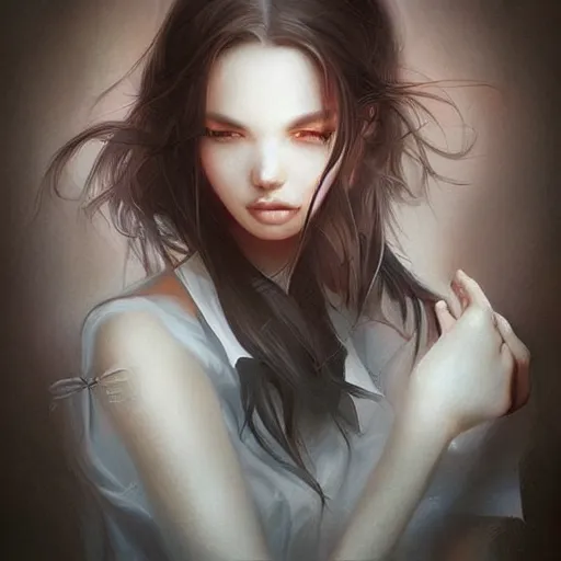 Image similar to In the world you will have tribulation. But take heart; I have overcome the world, artwork by artgerm