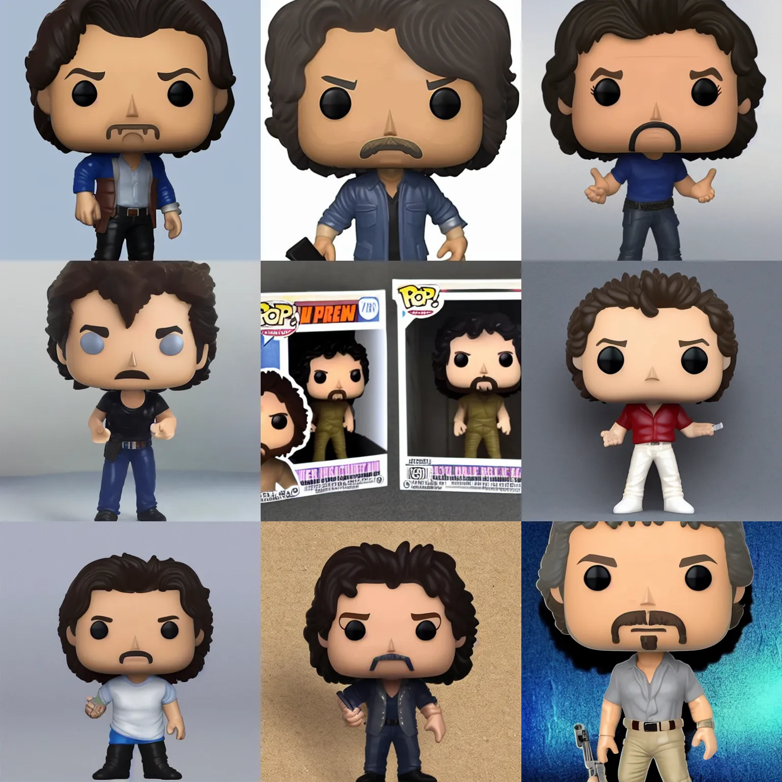 Prompt: neil breen funko pop, photorealistic, highly detailed