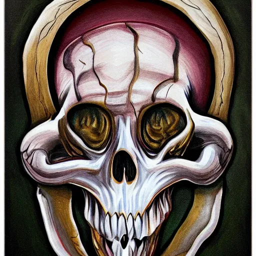 Image similar to snake skull panting