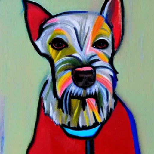 Prompt: portrait of a westie in the style of Picasso