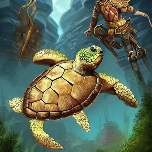 Image similar to World Turtle, epic fantasy art