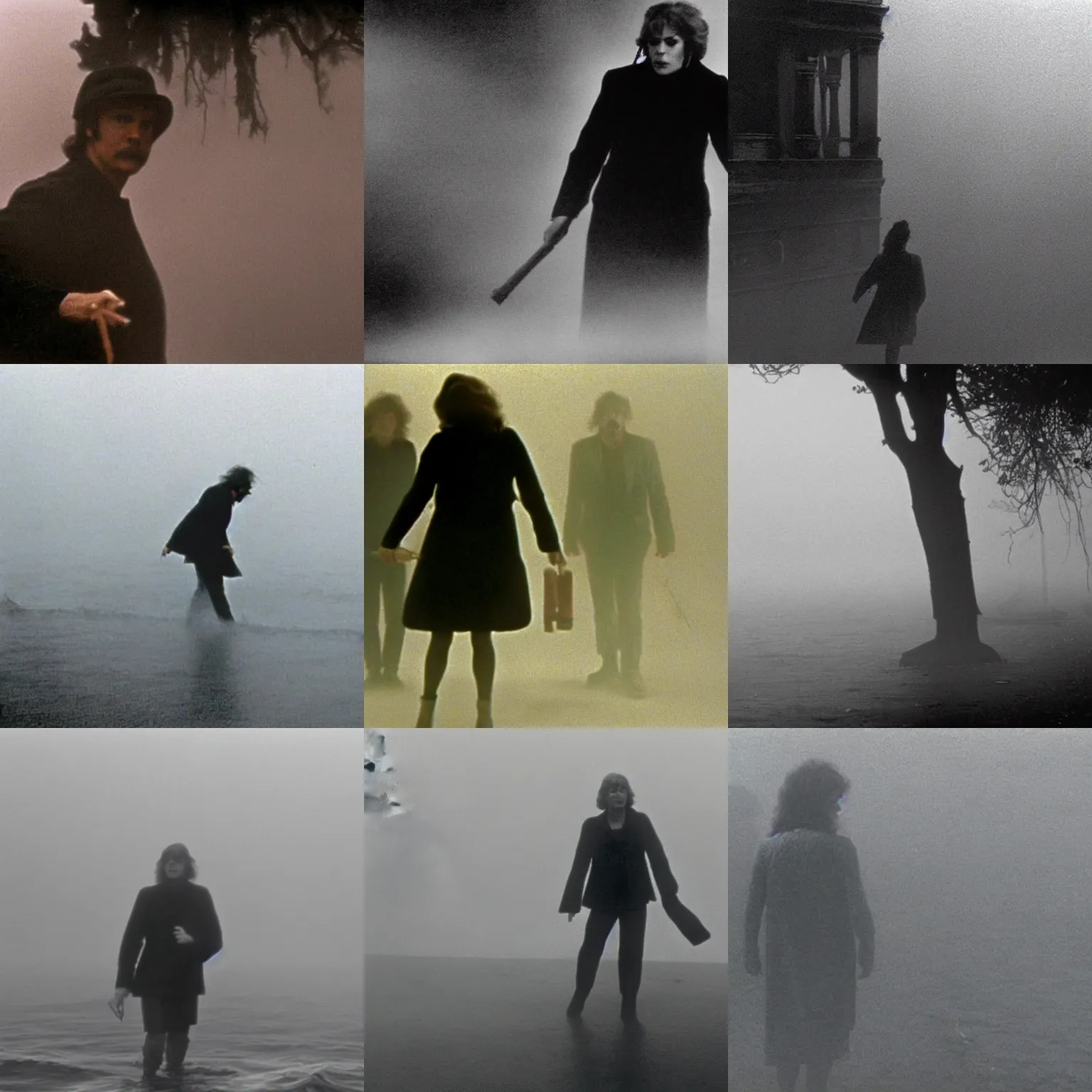 Prompt: a film still from the fog ( 1 9 8 0 )