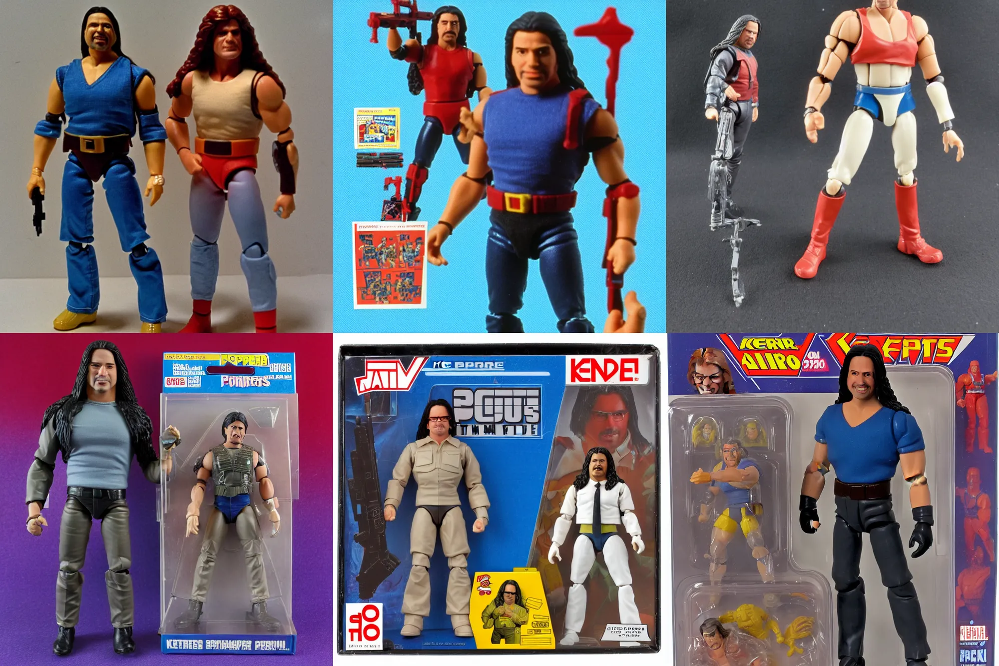 Prompt: John Romero as a 1980's Kenner style action figure, 5 points of articulation, full body, 4k, highly detailed