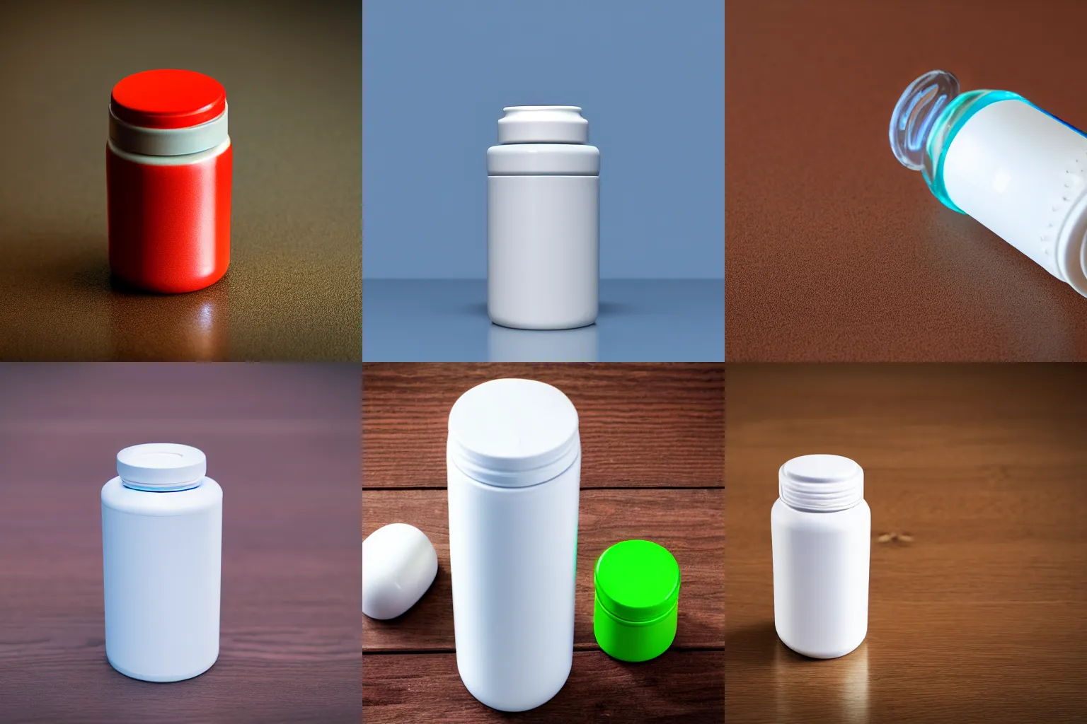 Prompt: product photograph of a pill bottle designed by Apple, 4k photography