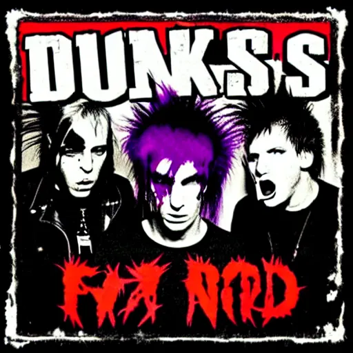 Prompt: punks not dead!, exploited, clash, punk rock album cover art style, grunge, no future