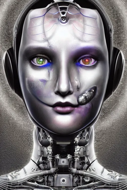 cinematic portrait of an AI Robot. Centered, uncut, | Stable Diffusion ...