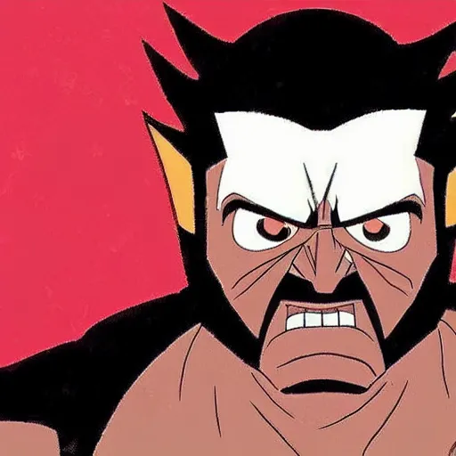 Image similar to wolverine in the style of pixar