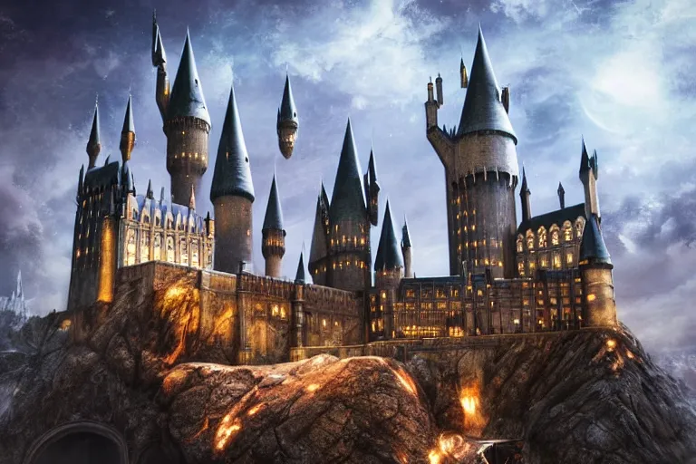 Prompt: the most amazing dream you ever had about hogwarts, hyper realistic, ambient lighting, concept art, intricate, hyper detailed, smooth, dynamic volumetric lighting, octane, cinematic