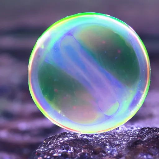 Prompt: photo of soap bubble