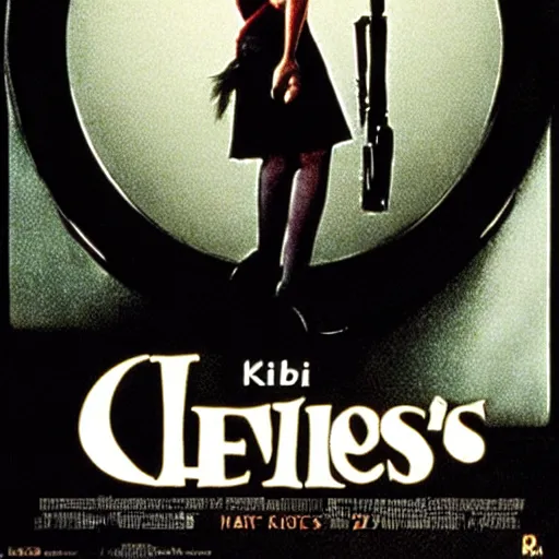 Prompt: Kiki from Kikis Delivery Servcie in the 1994 movie Léon: The Professional, promotional poster