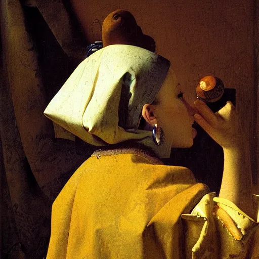 Image similar to high quality high detail painting by johannes vermeer, portrait of the dragon queen, hd, photorealistic lighting