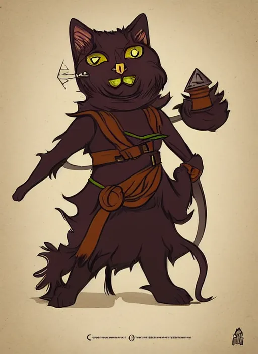 Image similar to powerful wizard cat playing dungeons and dragons, character design white background, by simon kennedy, studio muti