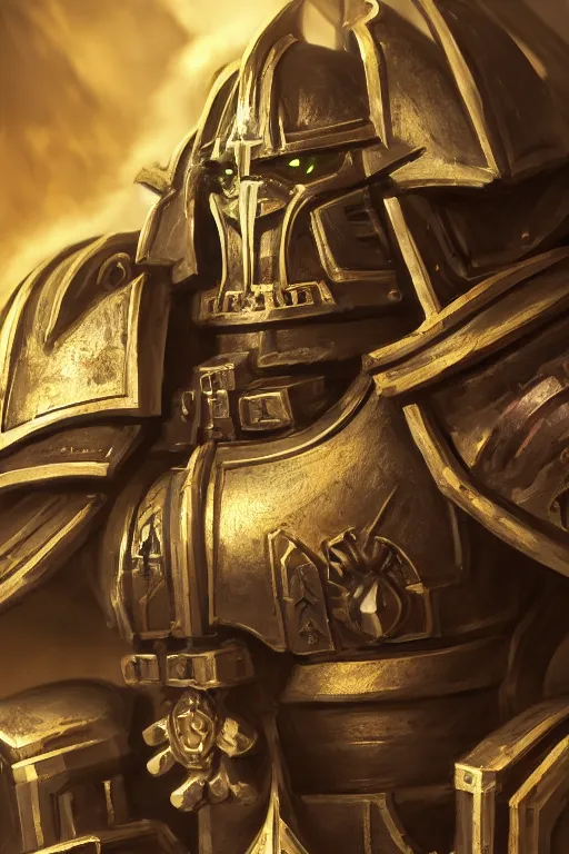 Image similar to armor portrait heros warhammer 4 0 k horus heresy fanart - the primarchs emperor by johannes helgeson animated with vfx concept artist & illustrator global illumination ray tracing hdr fanart arstation zbrush central hardmesh 8 k octane renderer comics stylized