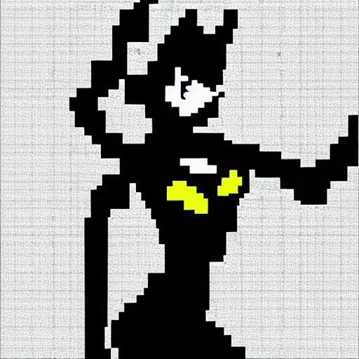 Image similar to catwoman, pixel art