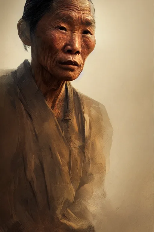 Prompt: chinese citizen, portrait, poor, intricate, elegant, volumetric lighting, scenery, digital painting, highly detailed, artstation, sharp focus, illustration, concept art, ruan jia, steve mccurry